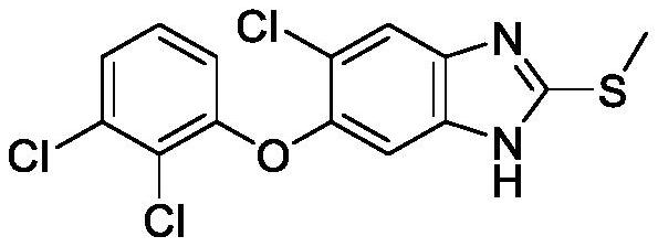 Application of triclabendazole in prevention and treatment of agricultural pathogenic bacteria