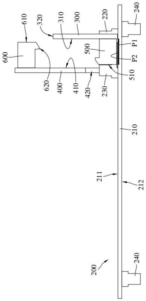 Electronic device and rack structure thereof