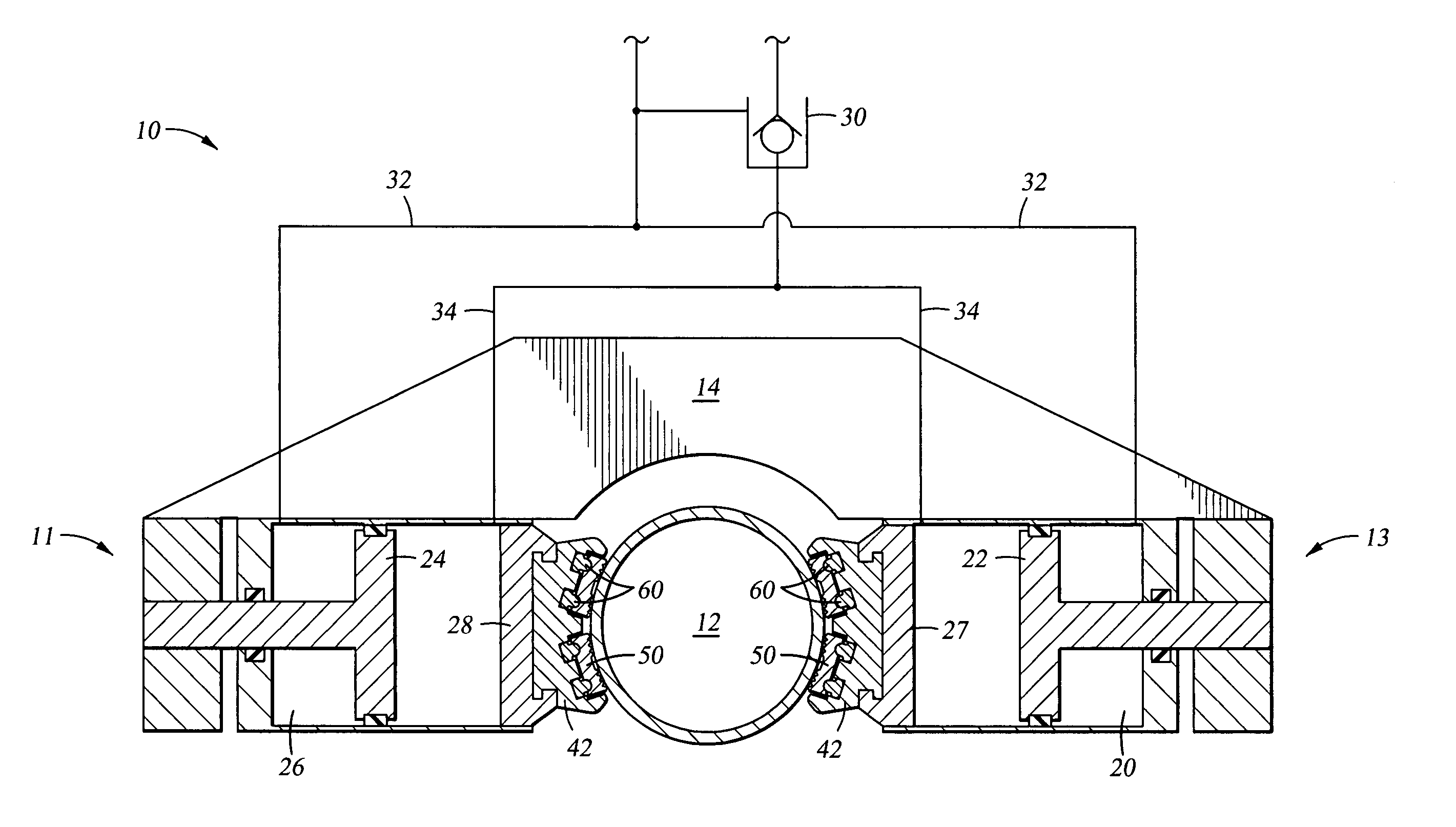 Jaw insert for gripping a cylindrical member and method of manufacture