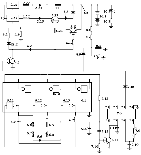 Pulse-type double-selection finishing floating charger