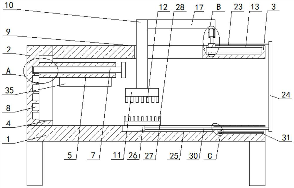 Wig dredging device convenient to operate