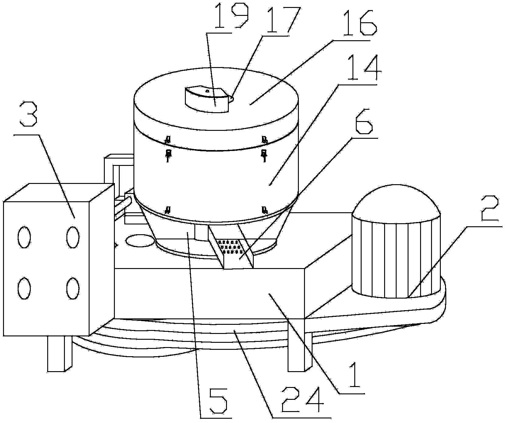 Horizontal biomass granulation machine