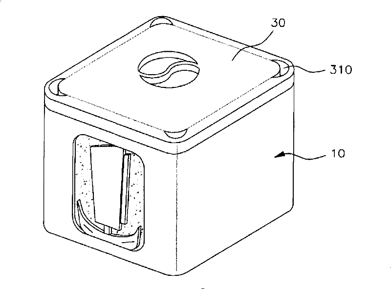 The bilaminar cover bone ash storage box breathing a breath