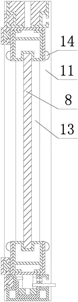 Energy-saving glass window with sash capable of rotating by 90 degrees