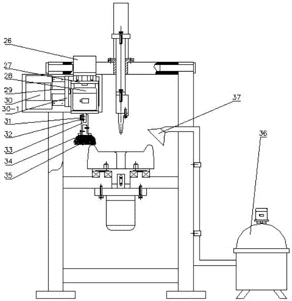 Improved automatic lubricant cleaning device for hub forging die