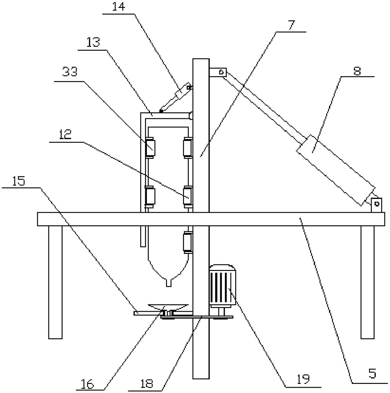 Inner wall cleaning device for pressure container