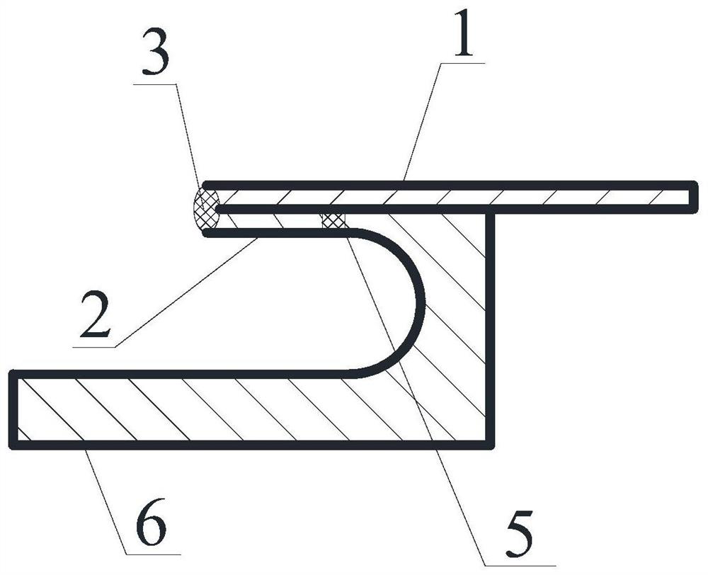 Sample tool for tensile test of end welding seam of thin plate