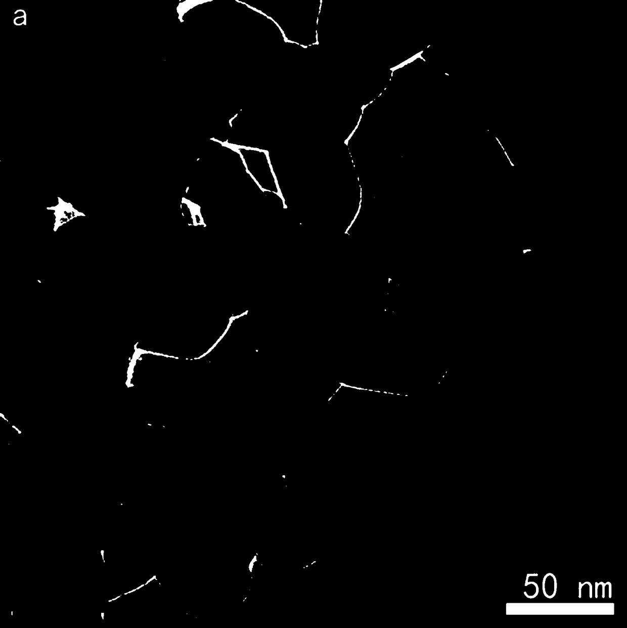 A kind of niobium pentoxide nanorod material with regular hollow square box shape and its preparation method and application