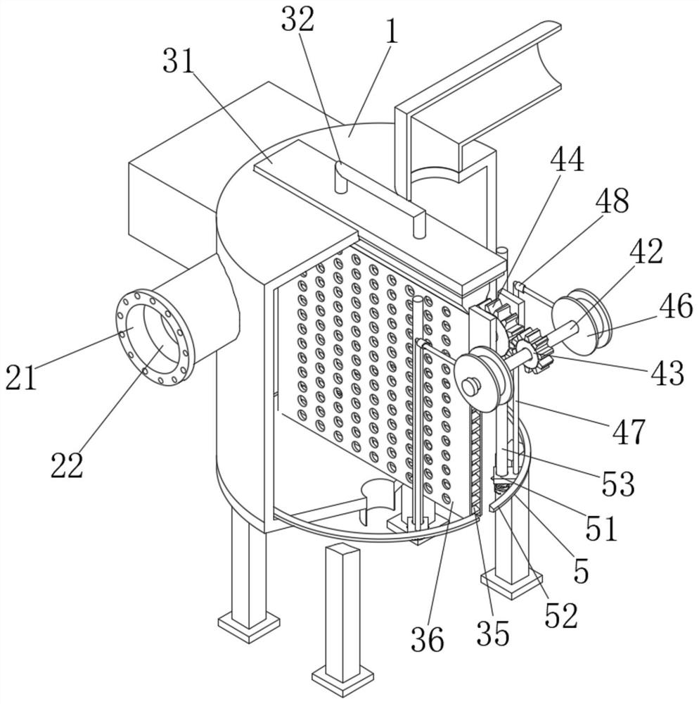 Rotational flow plugboard spark trap