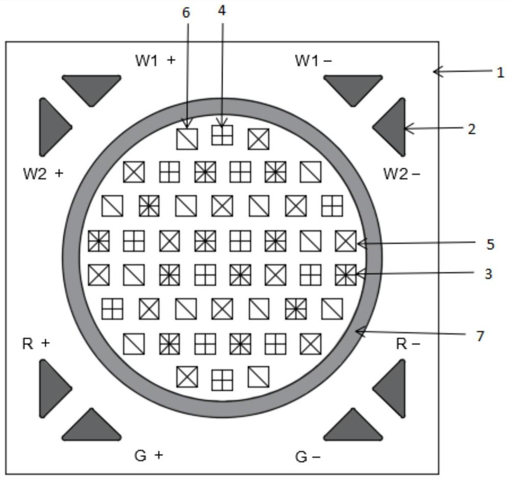 LED light source with adjustable color temperature color rendering index and packaging method thereof