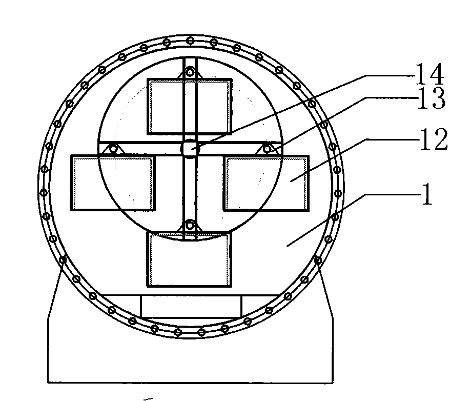 Cleaning structure of industry parts washer