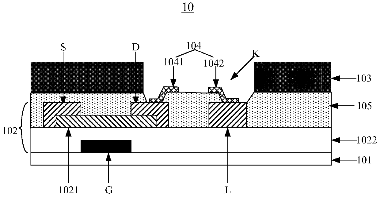 Array substrate, display panel and transfer method of micro LED