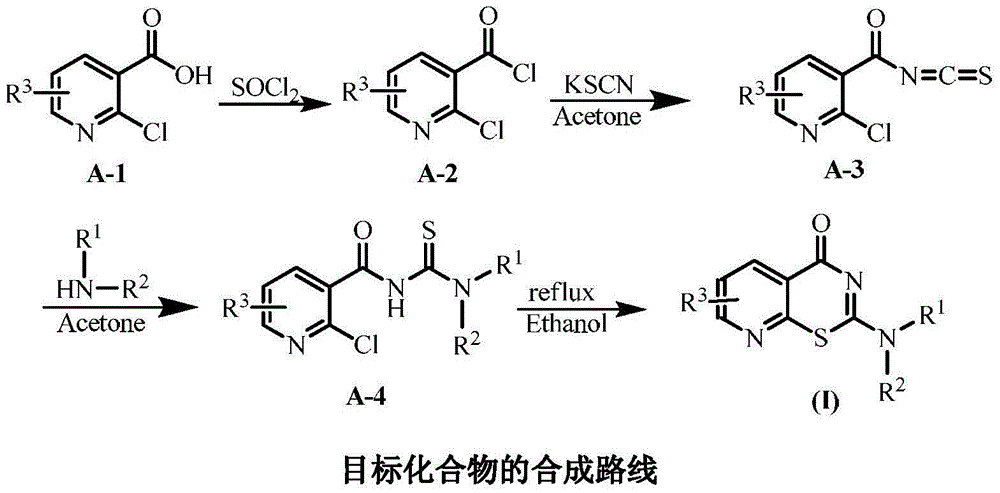 4H-pyridino-[3,2-e][1,3]thiazine-4-ketone derivate and application thereof