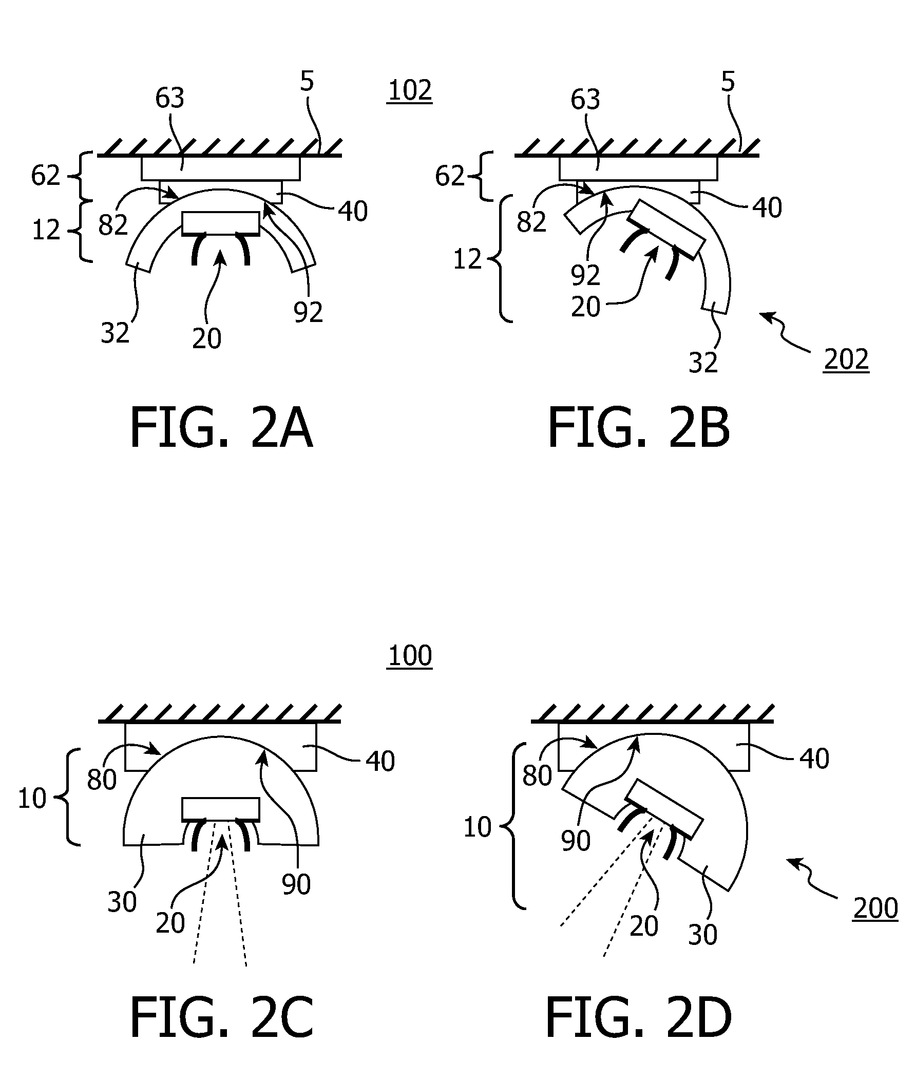 Directable magnetic mount for light emitter, a light source, a base and an illumination system