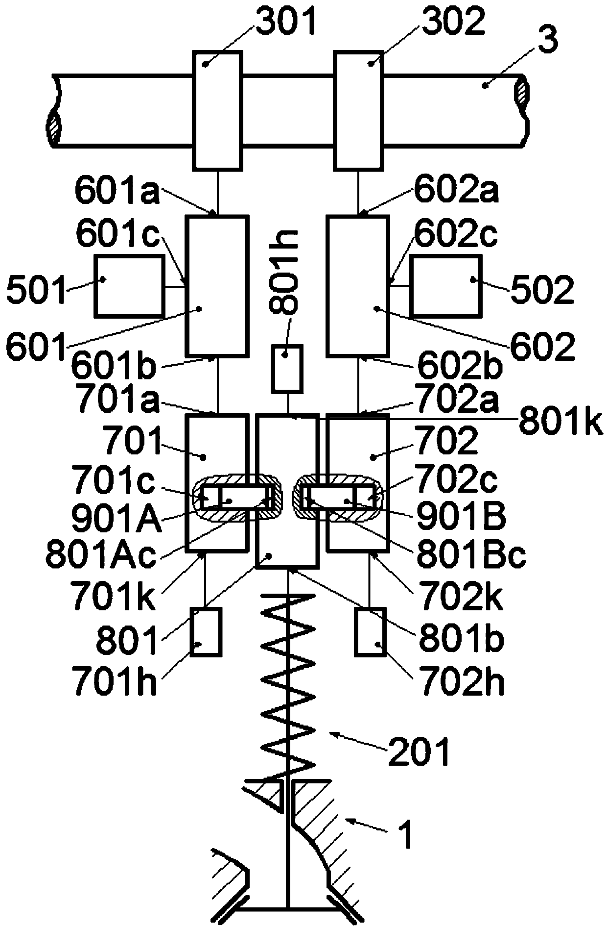 A compact locking multi-mode variable valve drive system