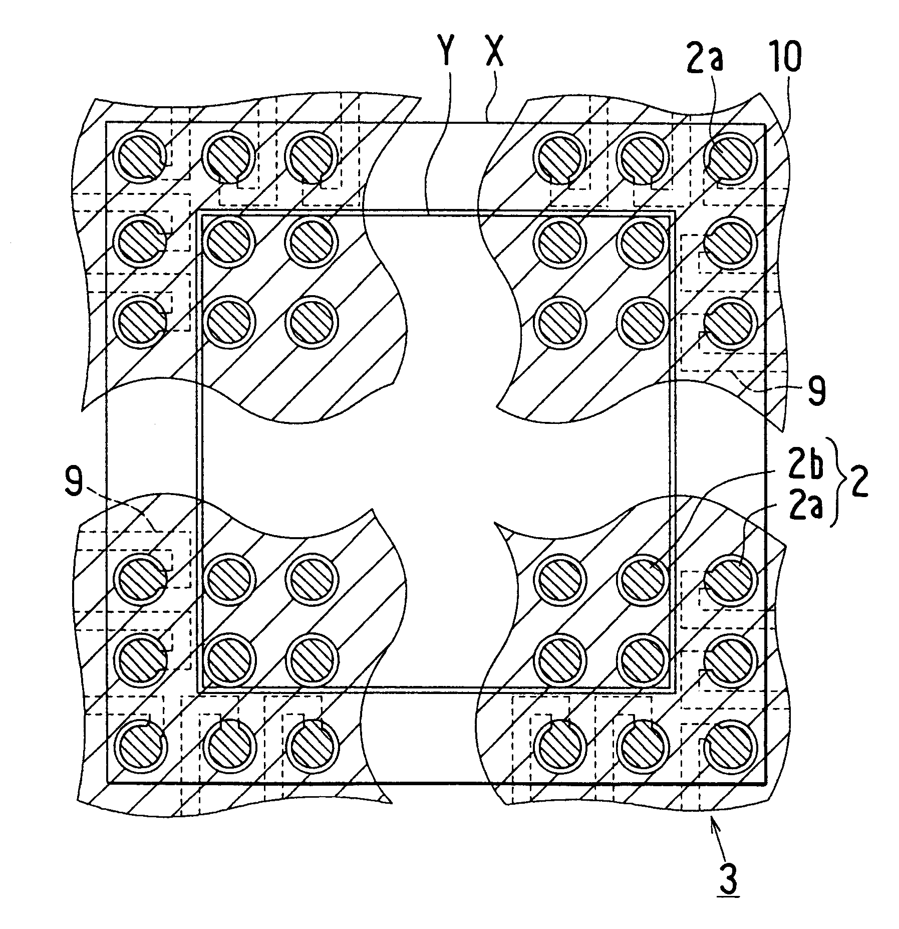 Mounting structure of electronic component on substrate board