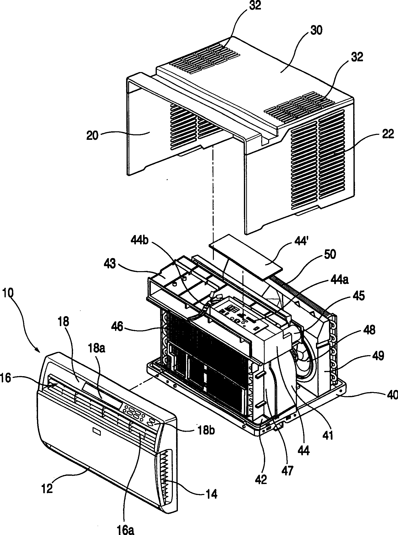 Window type ventilating system