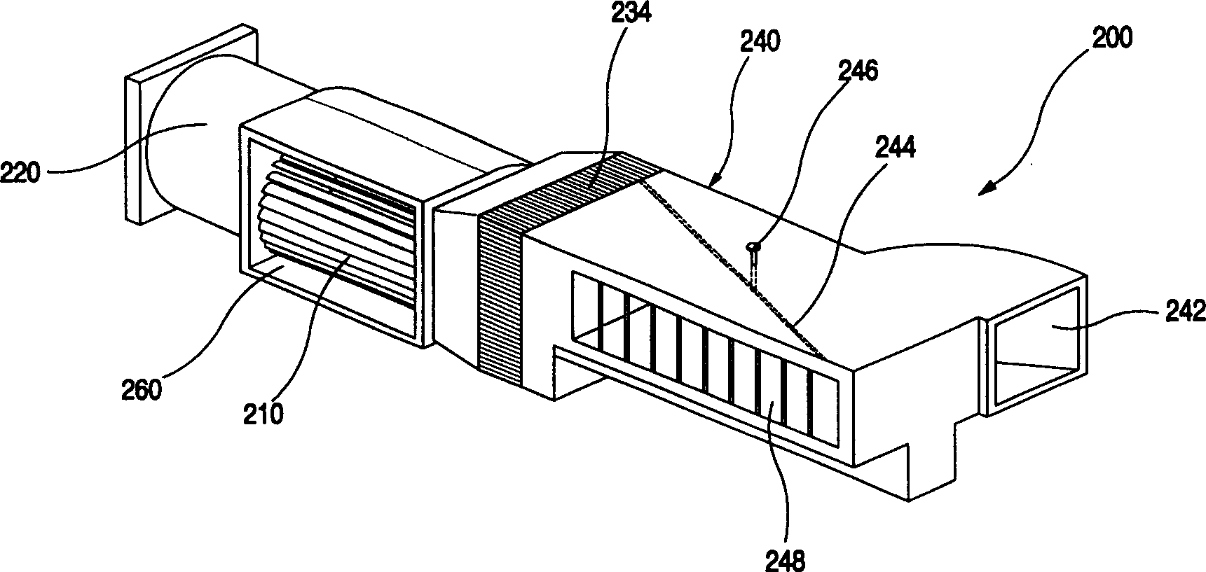 Window type ventilating system