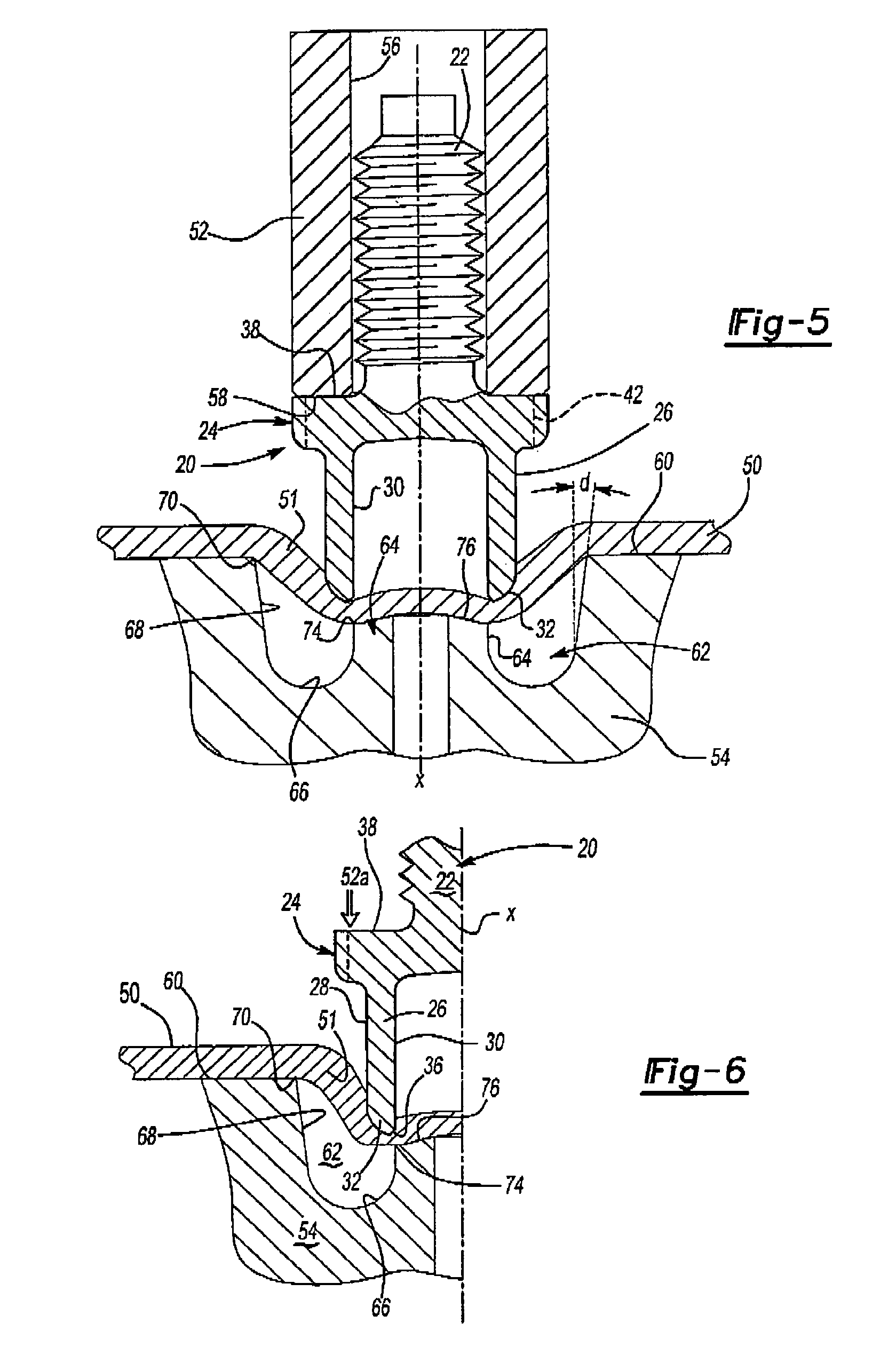 Torque resistant fastening element