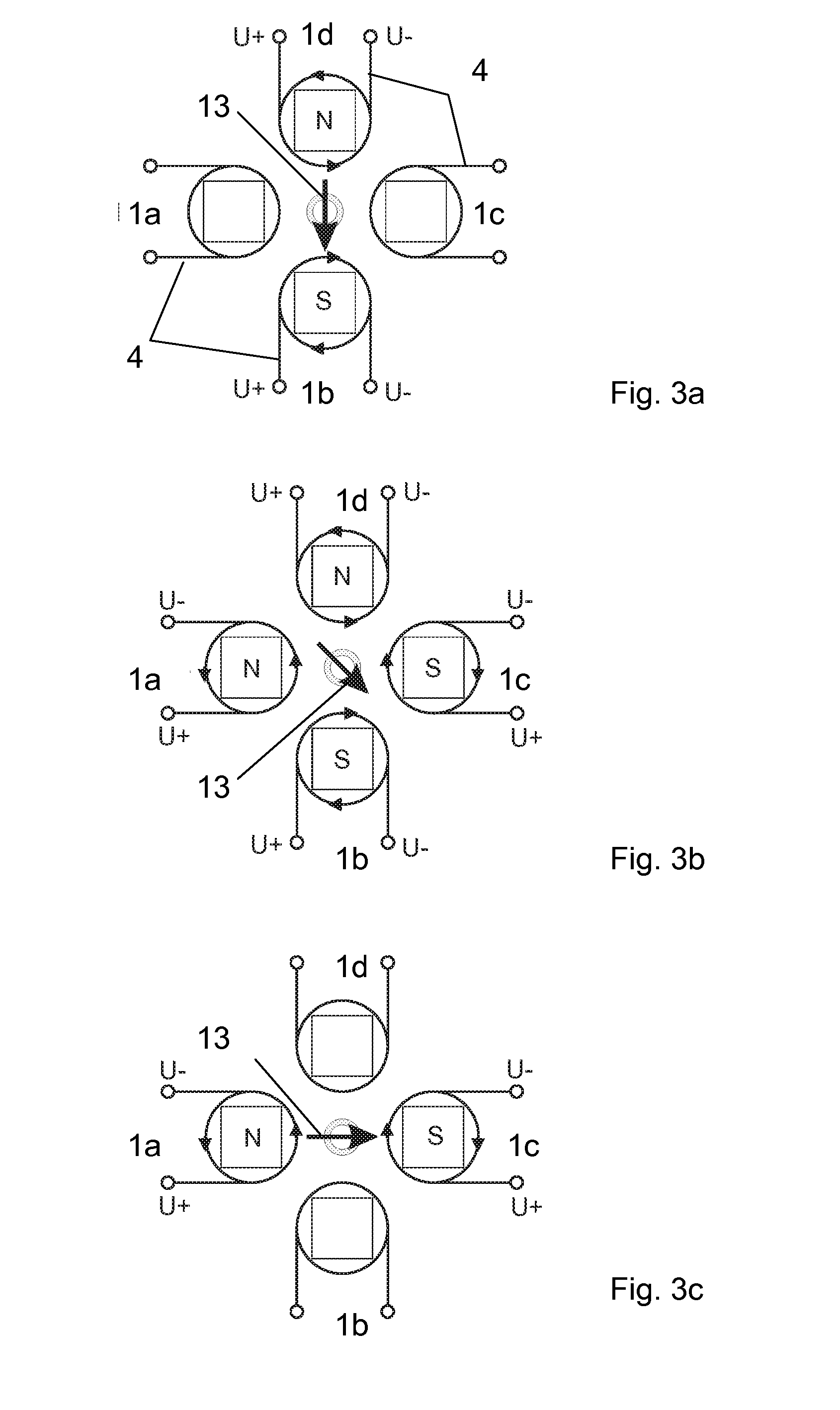 Emus transducer system as well as a method for producing linearly polarised transverse waves with variably predeterminable polarisation direction within a test specimen