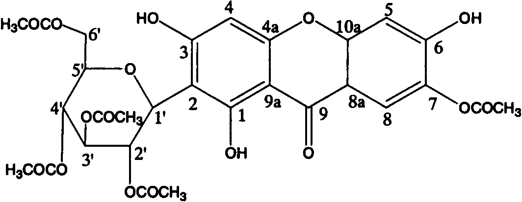 Mangiferin penta-esterified derivative