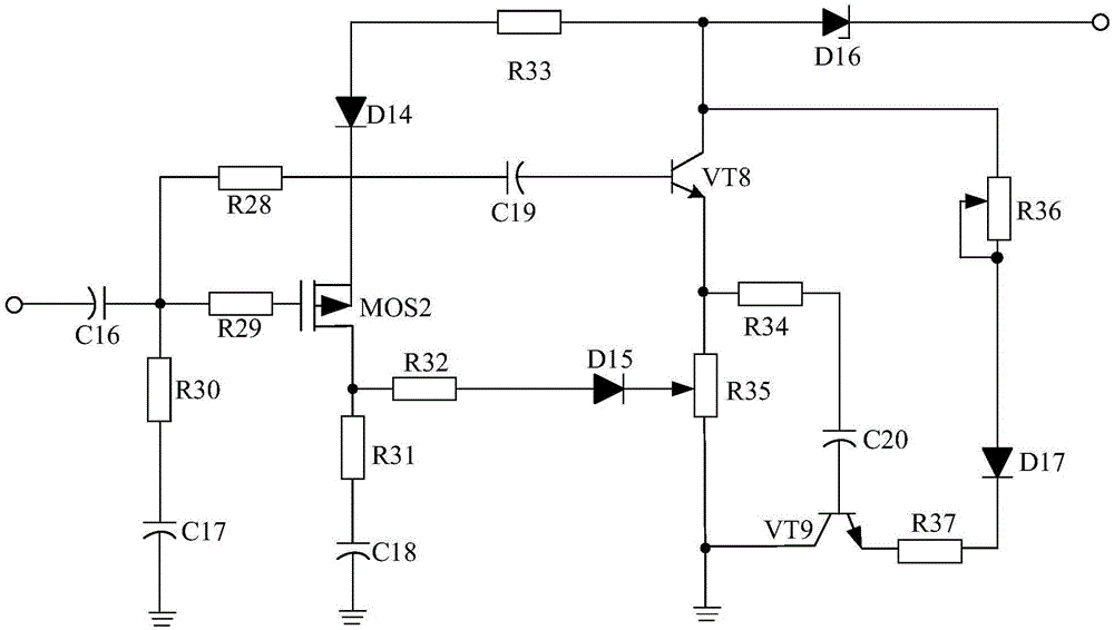 Current detection circuit-based comparative amplification type power supply for LED lamp band