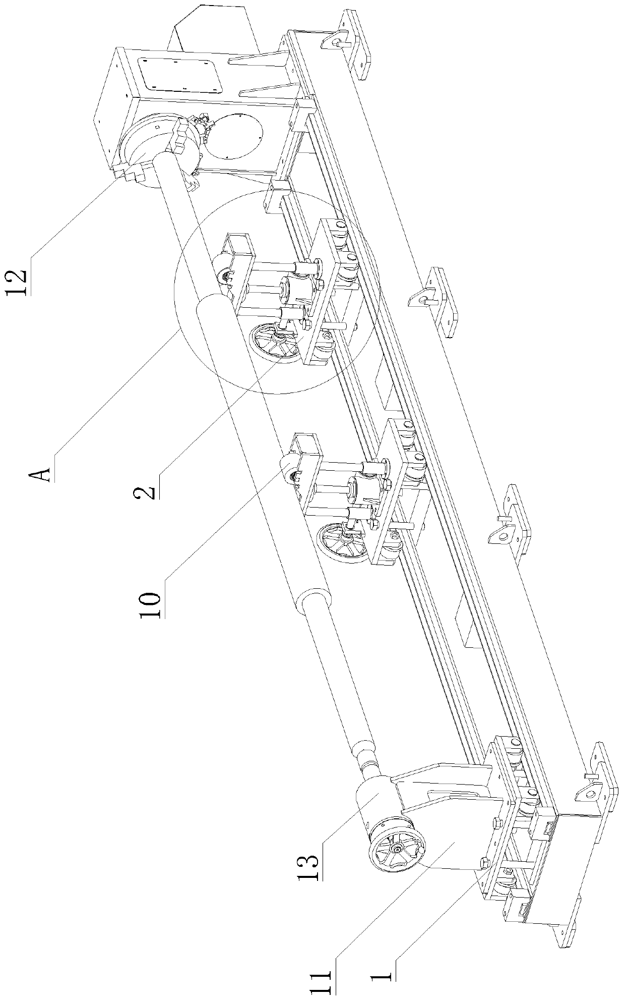 Long-axis circular seam welding device