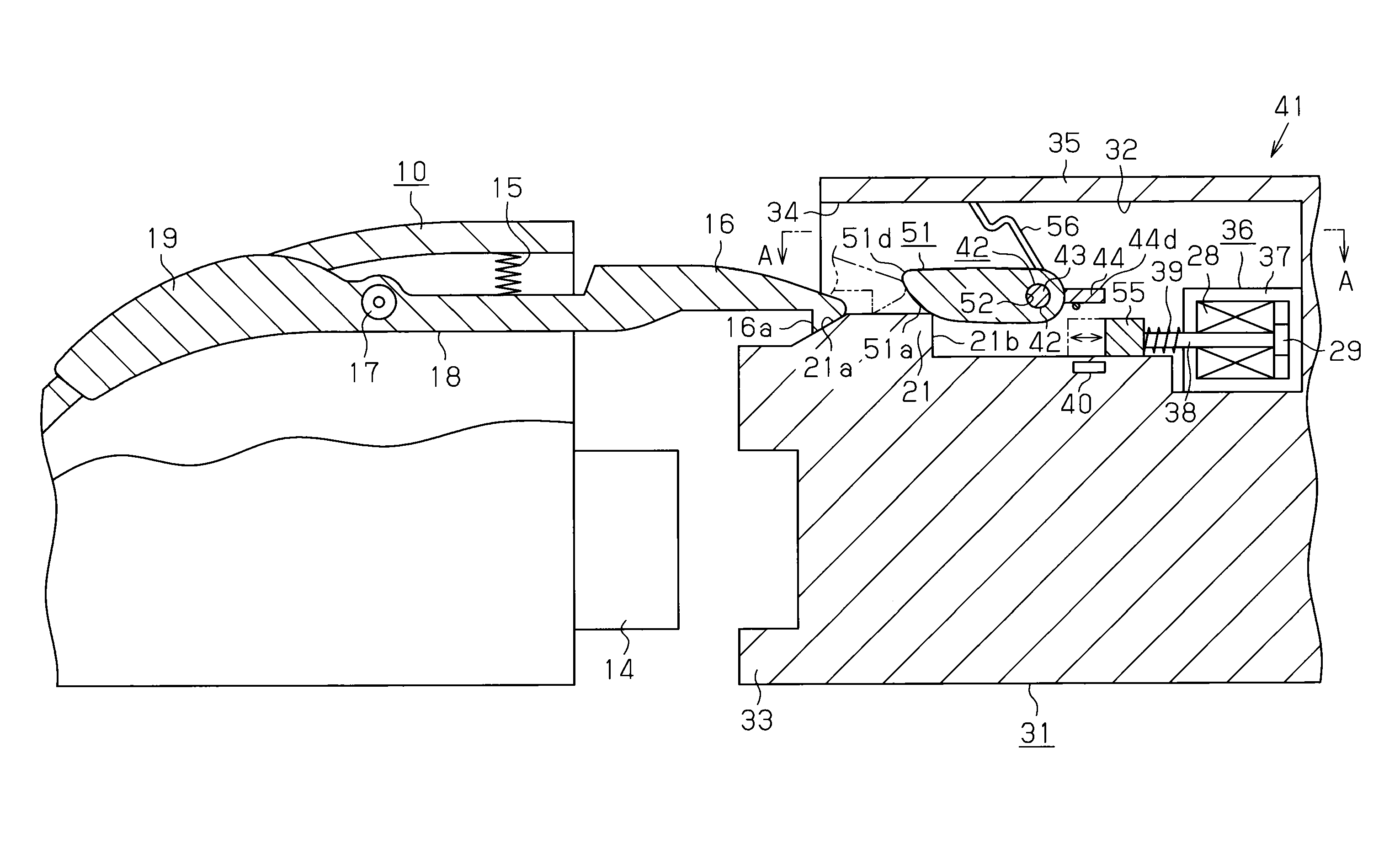 Plug lock structure