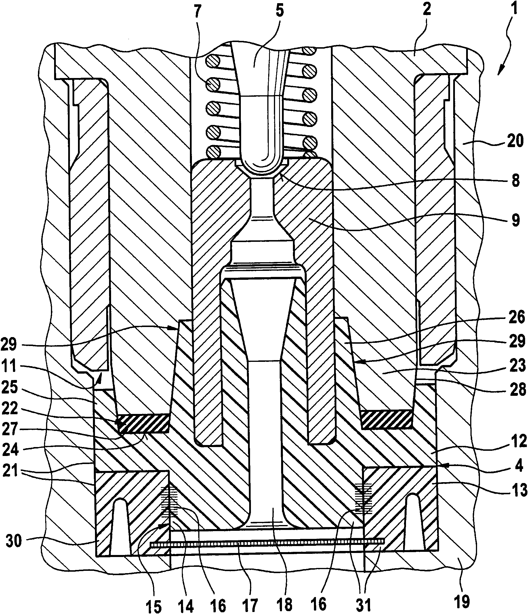 Magnet valve with a valve housing