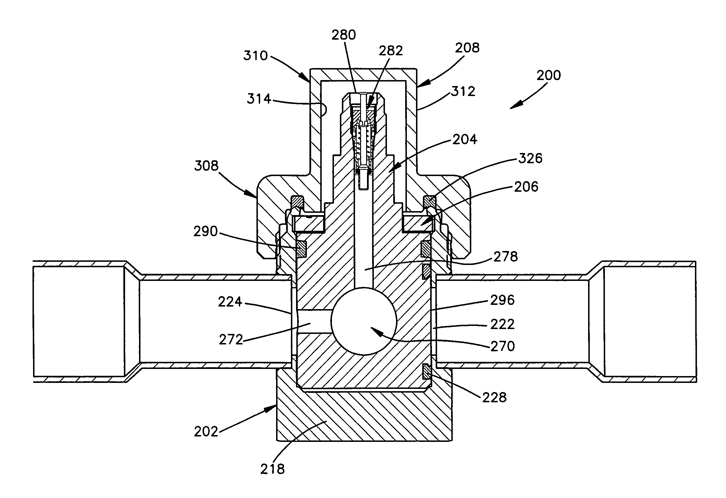 Plug-style air-conditioning service valve