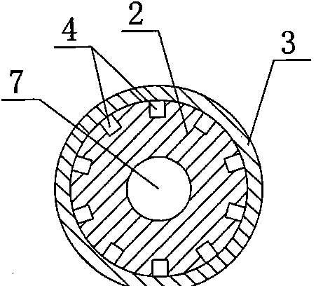 Water-cooled glass gathering rod