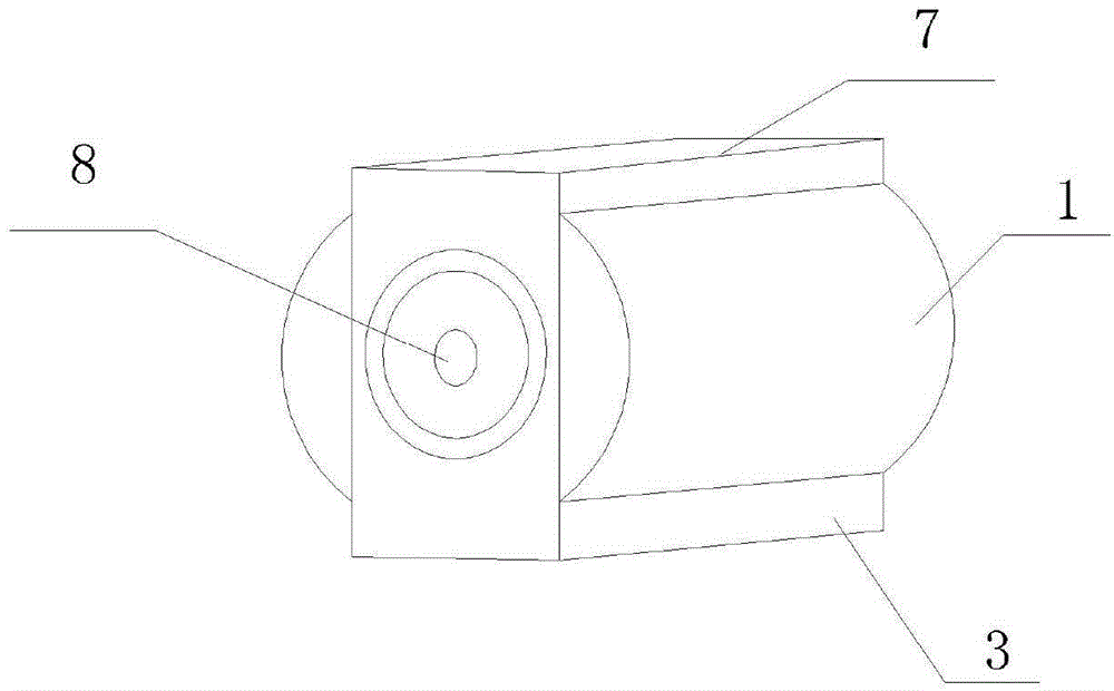 Column loudspeaker with built-in phase inversion device