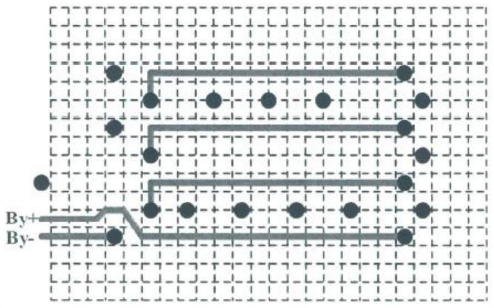 Multi-layer PCB structure three-dimensional magnetic field coil