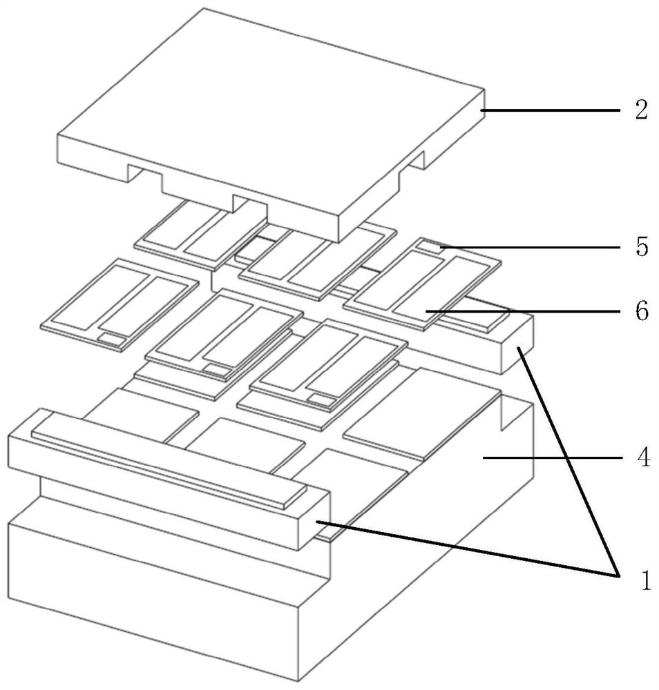 SiC MOSFET sub-module unit and crimping type package thereof