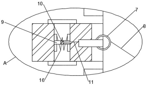 Fire extinguishing device for fire-fighting intelligent robot