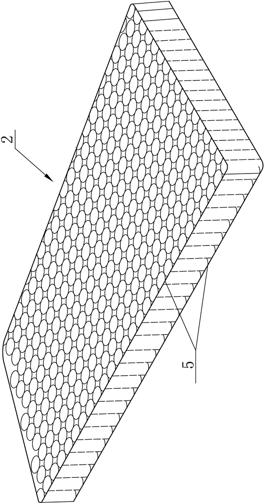 Hard-edge independent bagged spring mattress