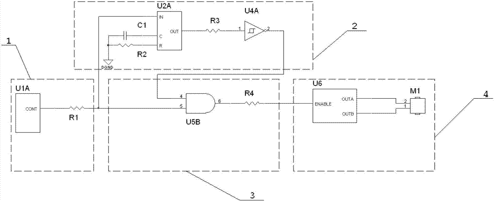 ATM (automatic teller machine) intermittent running power device protection circuit