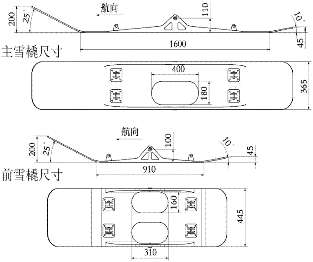 Helicopter wheel undercarriage sled