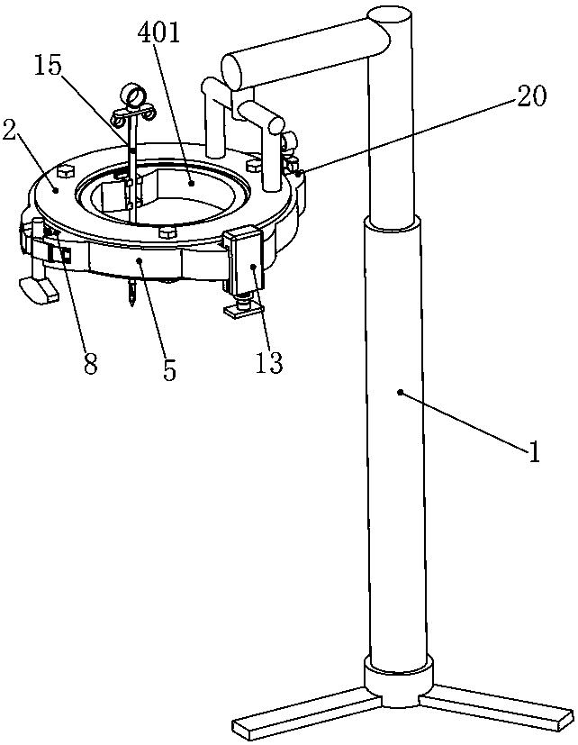 Directional puncture sampling equipment for treating hepatopathy