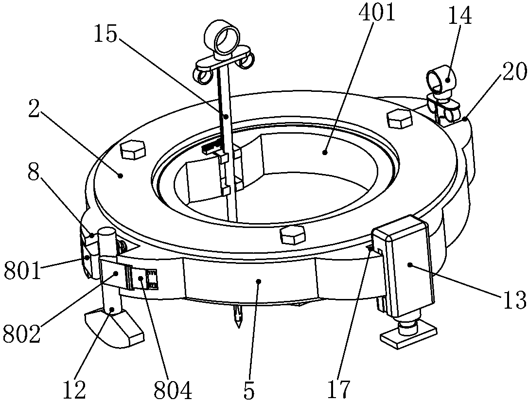 Directional puncture sampling equipment for treating hepatopathy