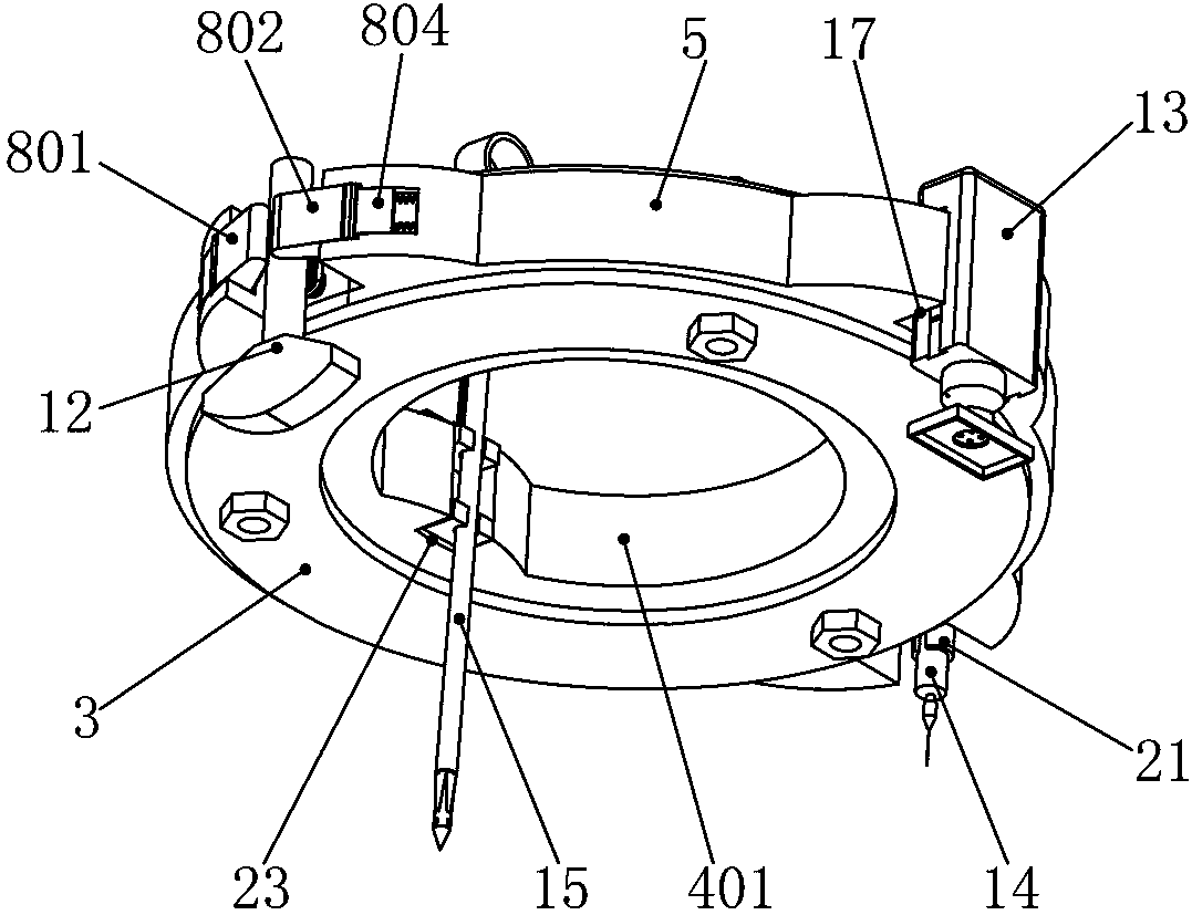 Directional puncture sampling equipment for treating hepatopathy