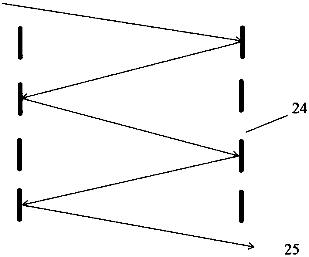 TDLAS (Tunable Diode Laser Absorption Spectroscopy) measuring air chamber device simulating operating conditions of internal combustion engine