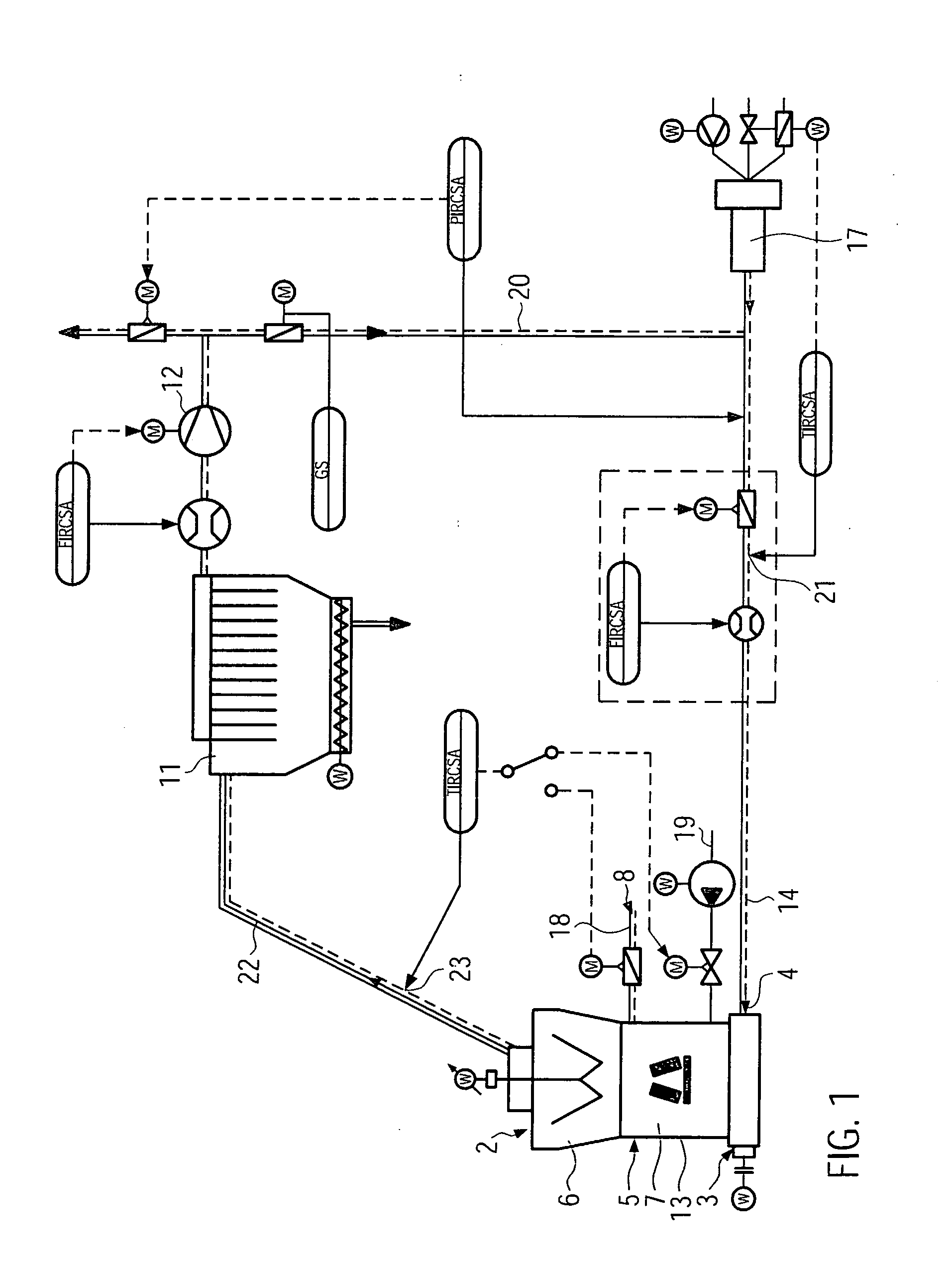 Method and Device for Grinding Hot, Wet Raw Material