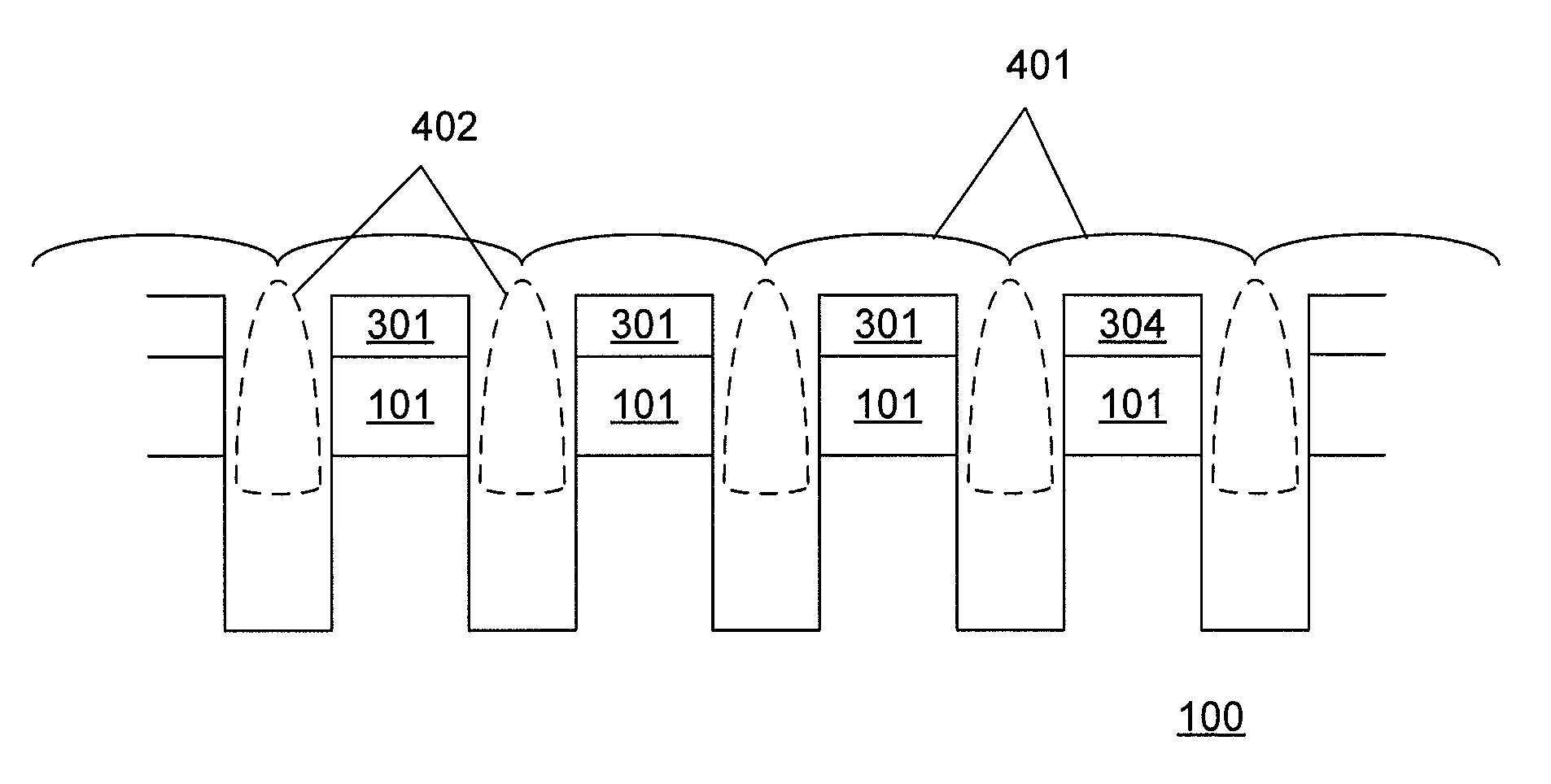 Systems and methods for controlling the effective dielectric constant of materials used in a semiconductor device