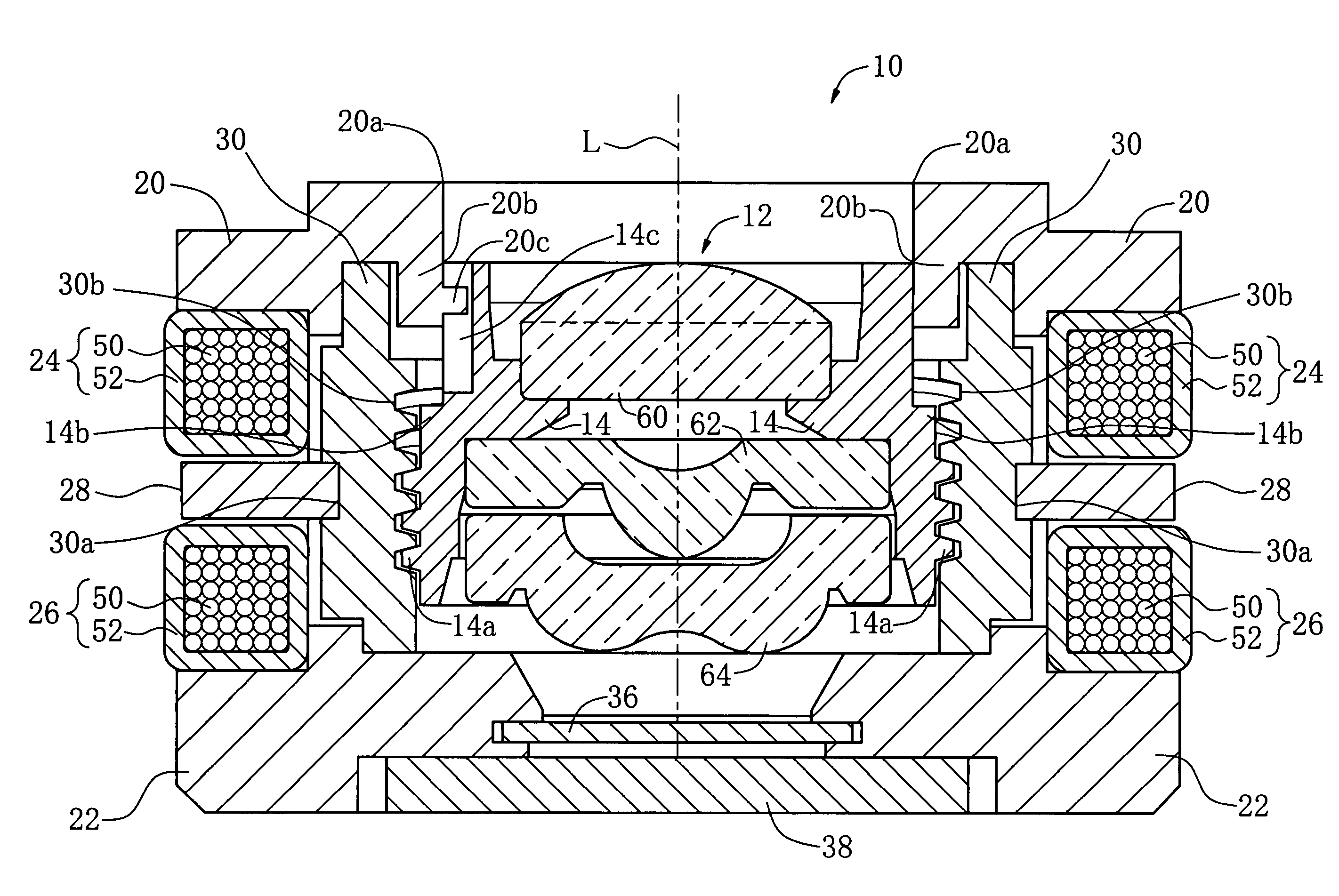 Lens driving device, imaging device using the same, and small-sized electronics device using the same