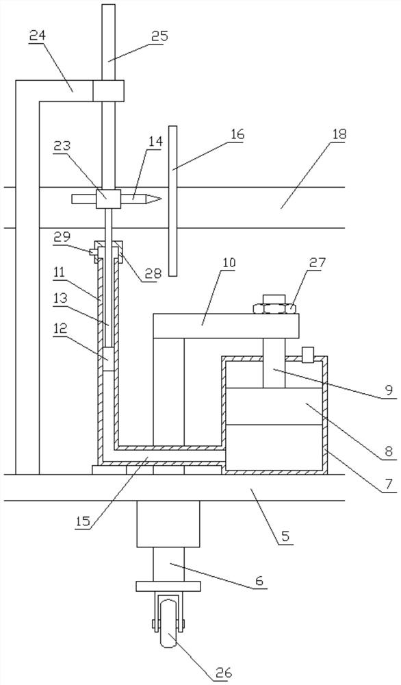 A furniture flatness detection device