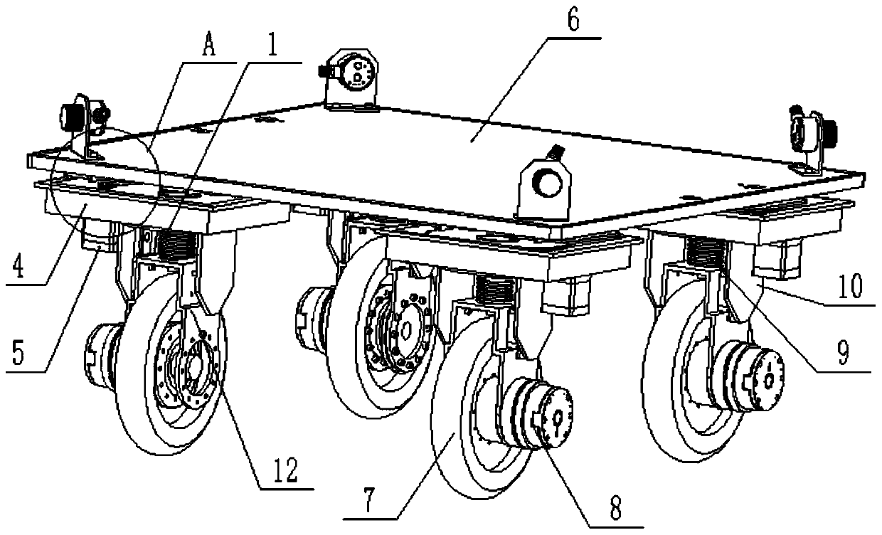 Wheel-span- adjustable carrying platform