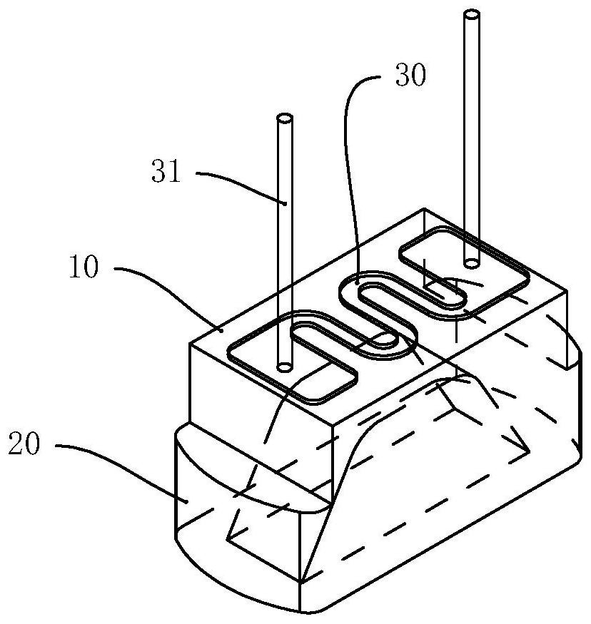 Heating body and production process