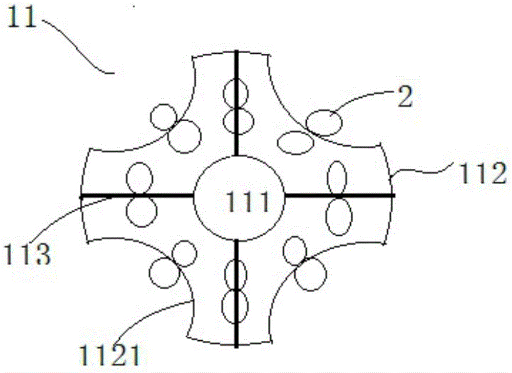 Packing device for water treatment