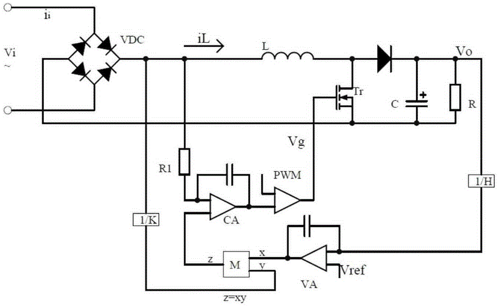 Active power factor correction circuit system